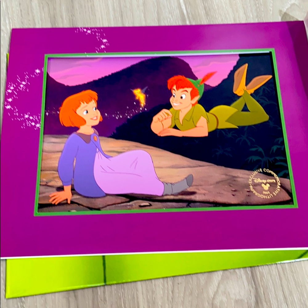 Disney Peter Pan return to neverland lithograph